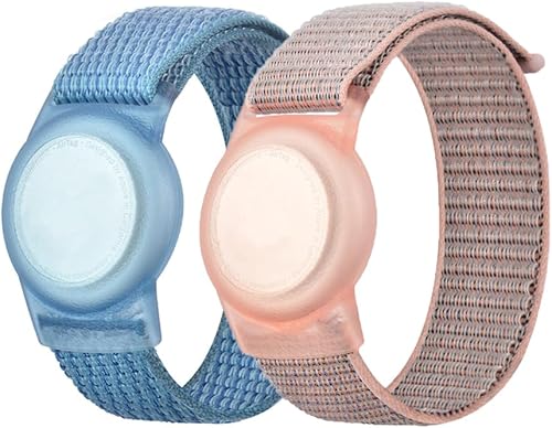 Pulsera AirTag para niños, compatible con Apple AirTag, funda protectora para Air Tag GPS, soporte ajustable antipérdida de reloj para niños mayores