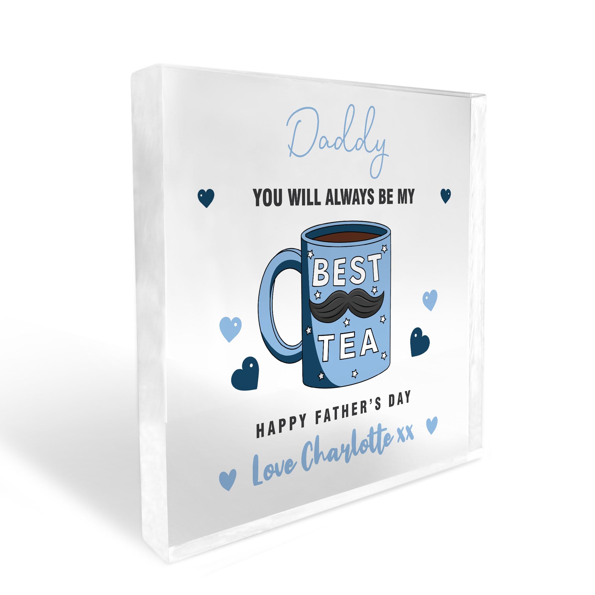 Red Ocean Daddy Gifts For Fathers Day From Son Daughter Personalised Plaque Gift For Daddy Thank You Gift For Him Dad Gifts Daddy Gifts Fathers Day Gift Idea
