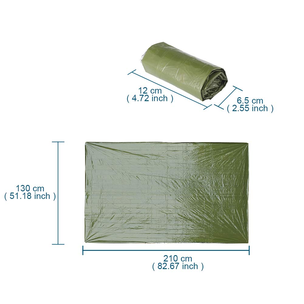 JSCARLIFE Mantas térmicas de emergencia Mylar, kit de supervivencia, manta de campamento, impermeable, portátil para exteriores, senderismo, supervivencia, maratones o primeros auxilios (6 unidades,
