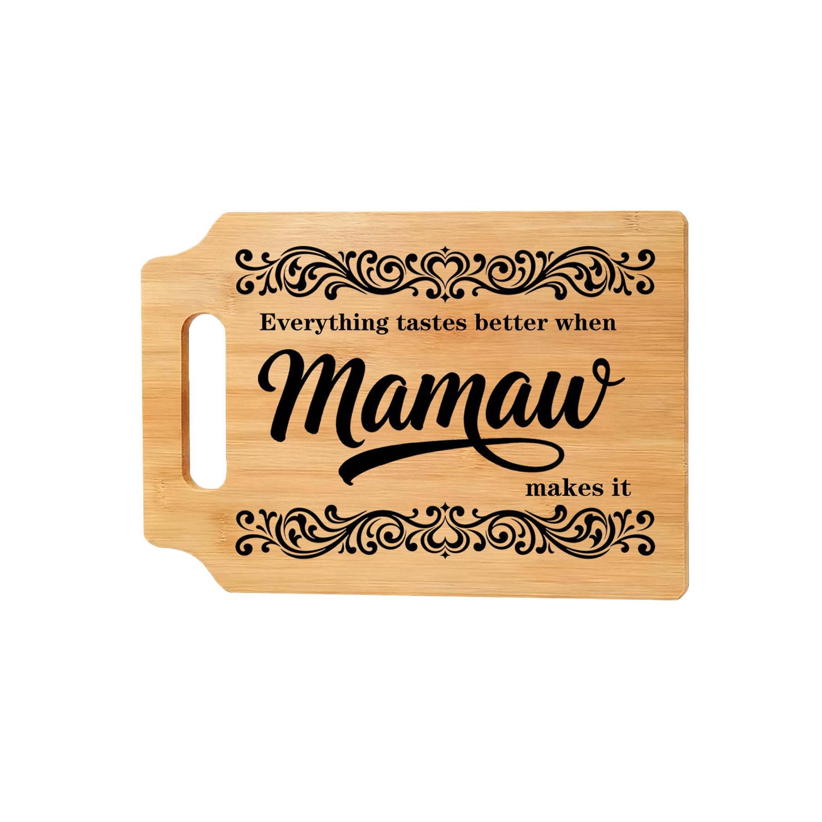 Mamaw Gifts - Mamaws Cutting Board, Christmas & Mother's Day Birthday Gifts
