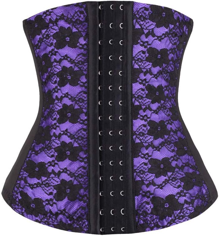 HOMEBABY WomenWomen's Lace Up Underbust Corset Top Steampunk Corsets and Bustiers Lingerie Tummy Control Waist Trainer Lace Corset Cutting Push-up Belt Waist Trainer Fat Burner