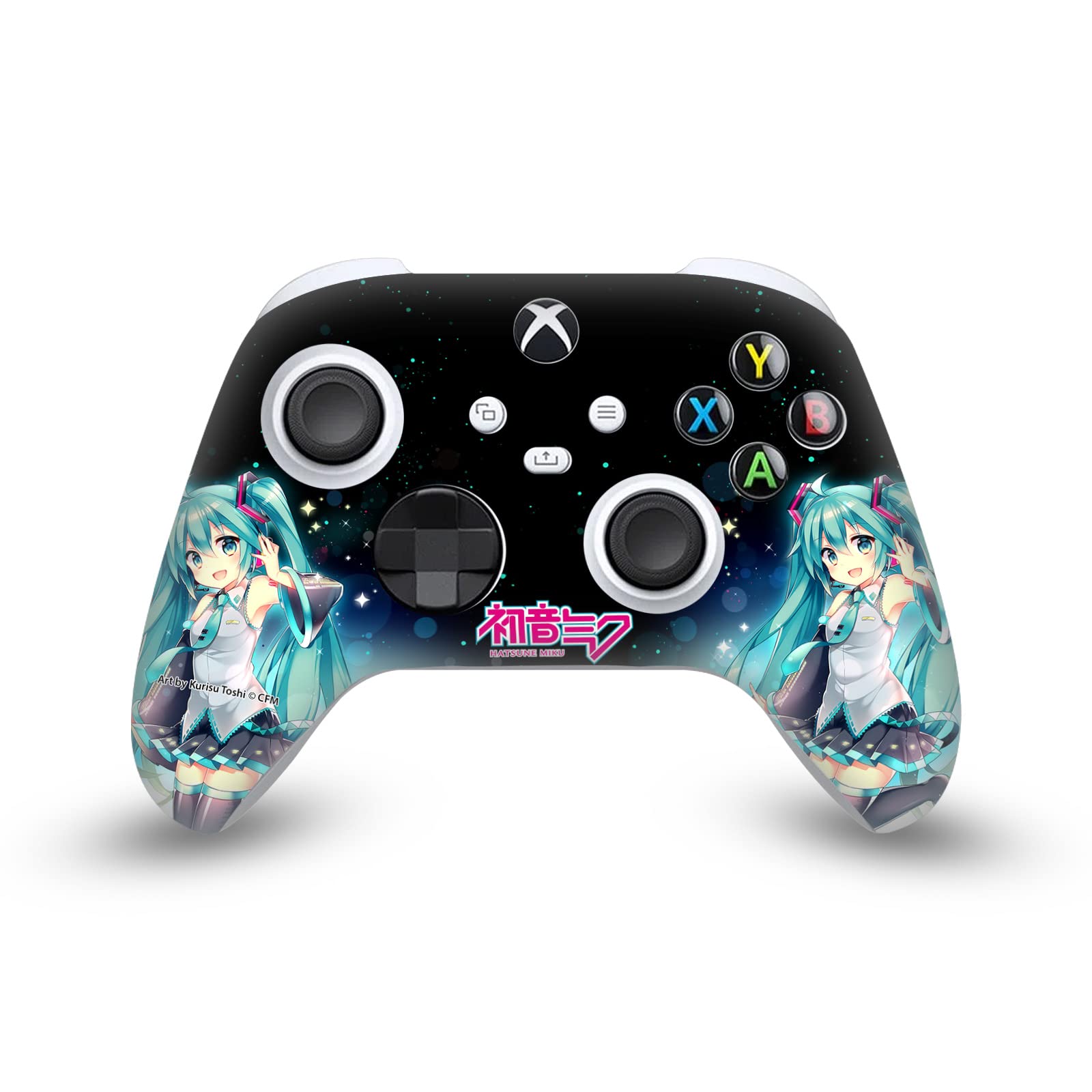 Head Case Designs Offizielle Hatsune Miku Nachthimmel Grafiken Vinyl Haut Gaming Aufkleber Abziehbild Abdeckung kompatibel mit Xbox Series X/S Controller