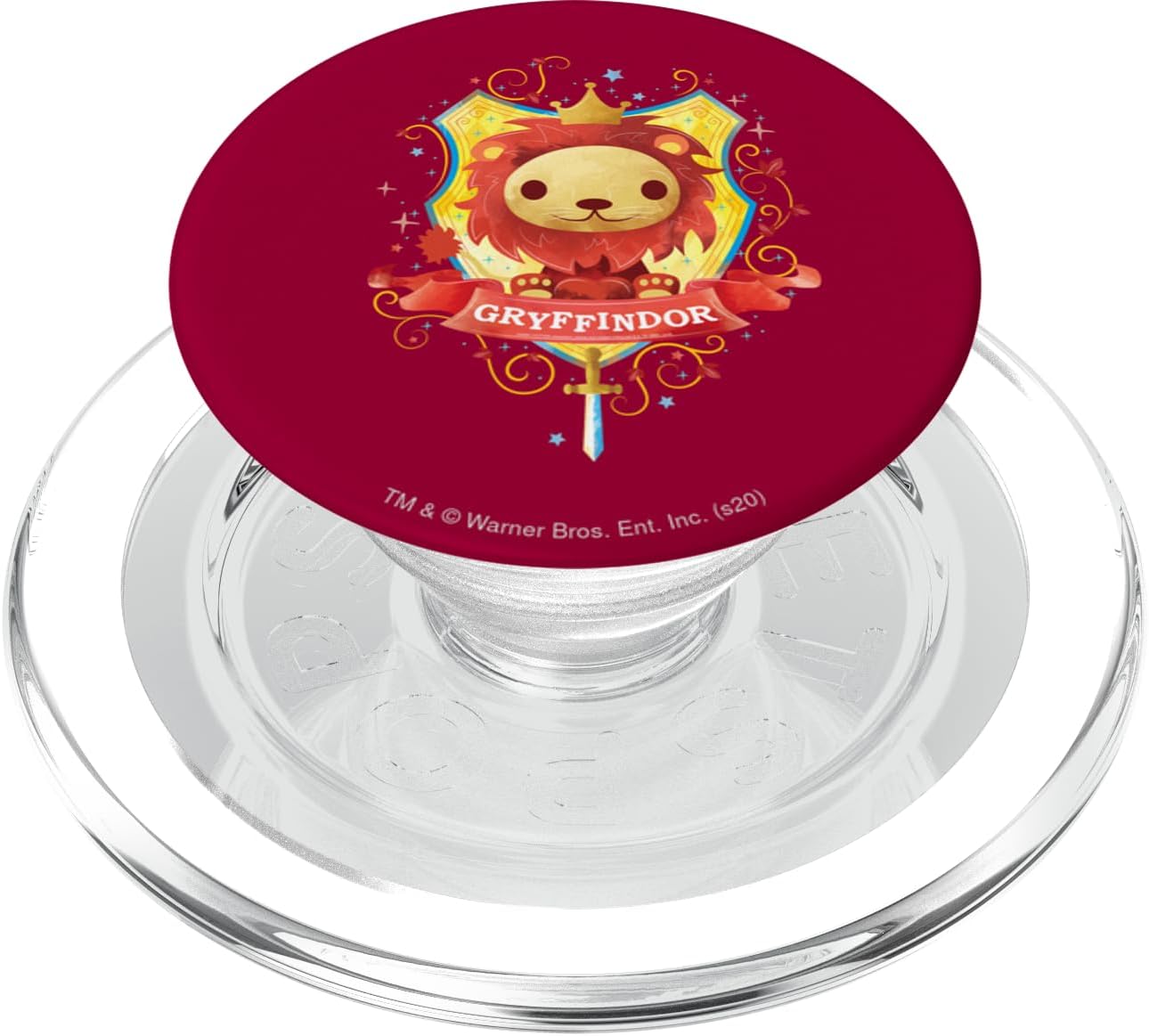 Harry Potter Watercolor Gryffindor Crest PopSockets MagSafe PopGrip for iPhone