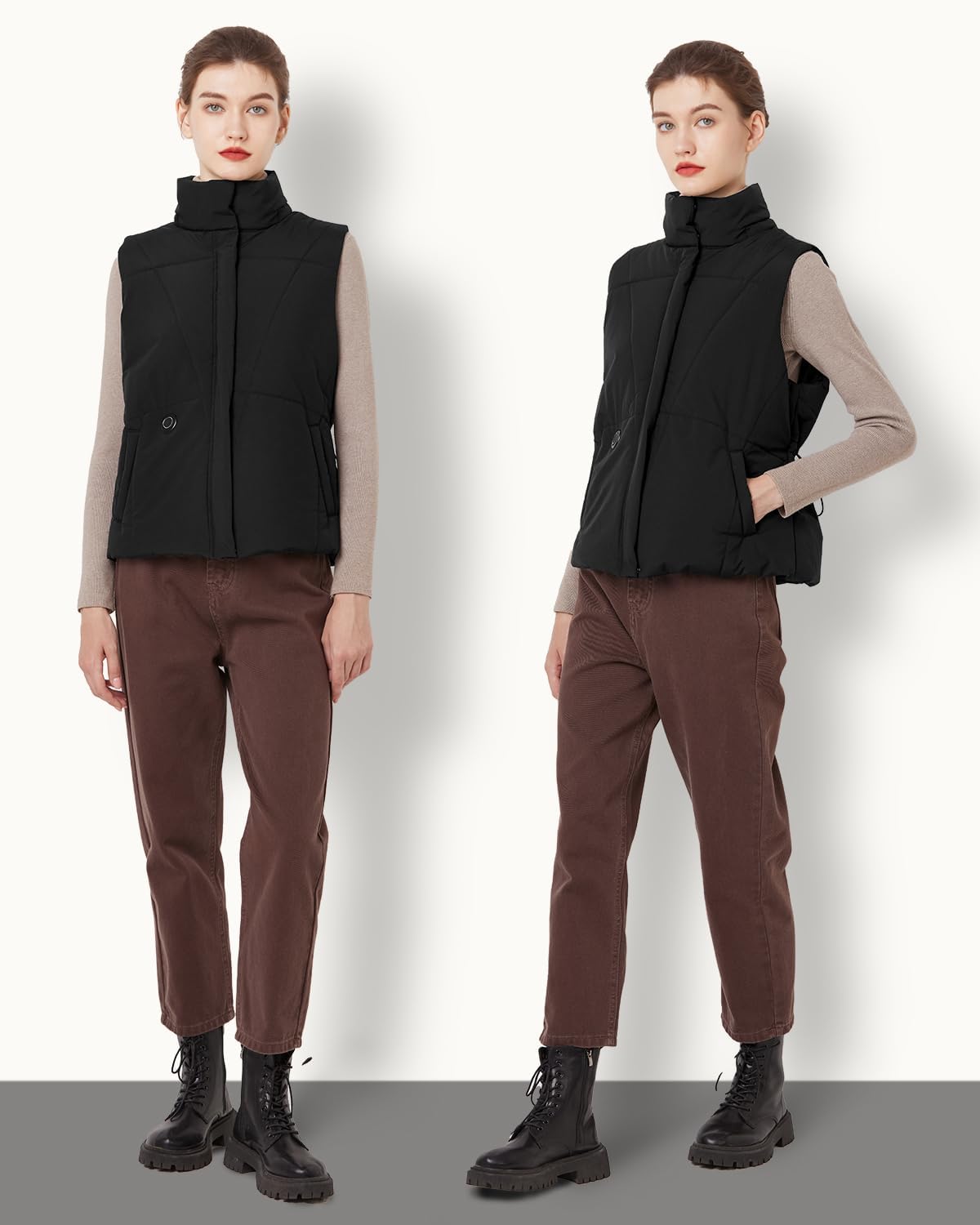 Chaleco Calefactable Mujer, Chaleco Calefactable con Batería de 10000 mAh para Mujeres, 3 Niveles de Temperatura de Chaqueta Calefactable, Perfecto para Esquiar,Acampar