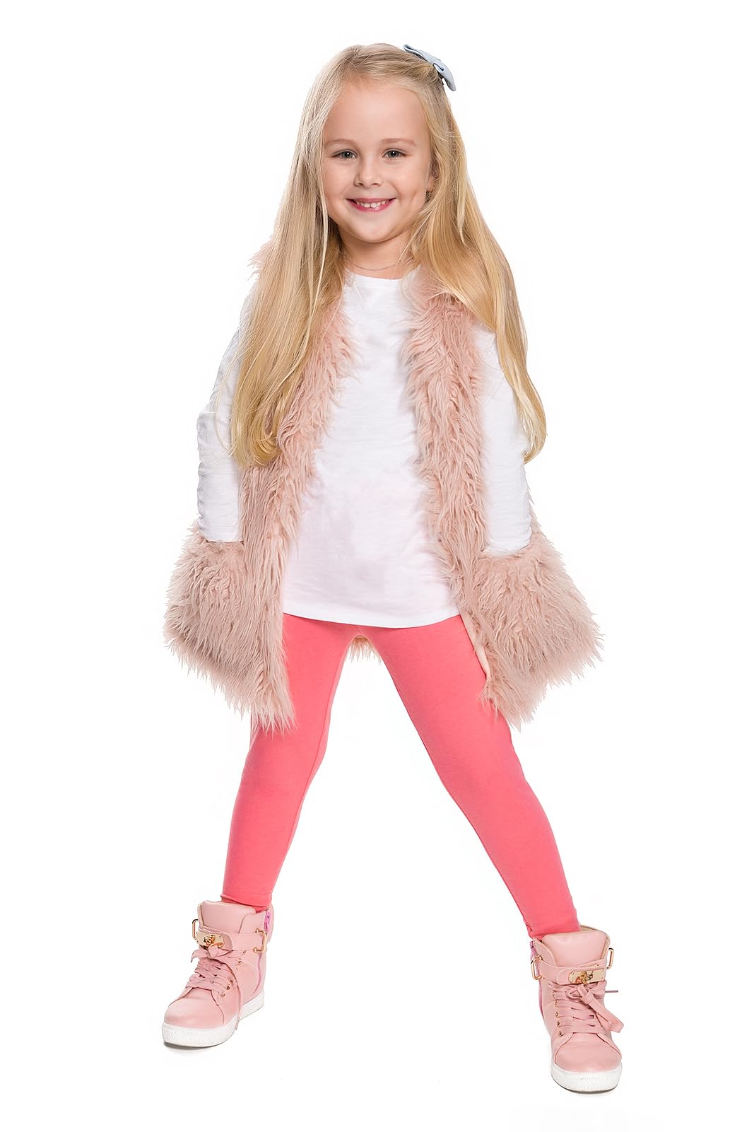 FUTURO FASHION Girls Children Full Length Plain Cotton Leggings Cycling Casual Wear Infant Trousers Leggings Solid Tights Pants for Kids — view 19