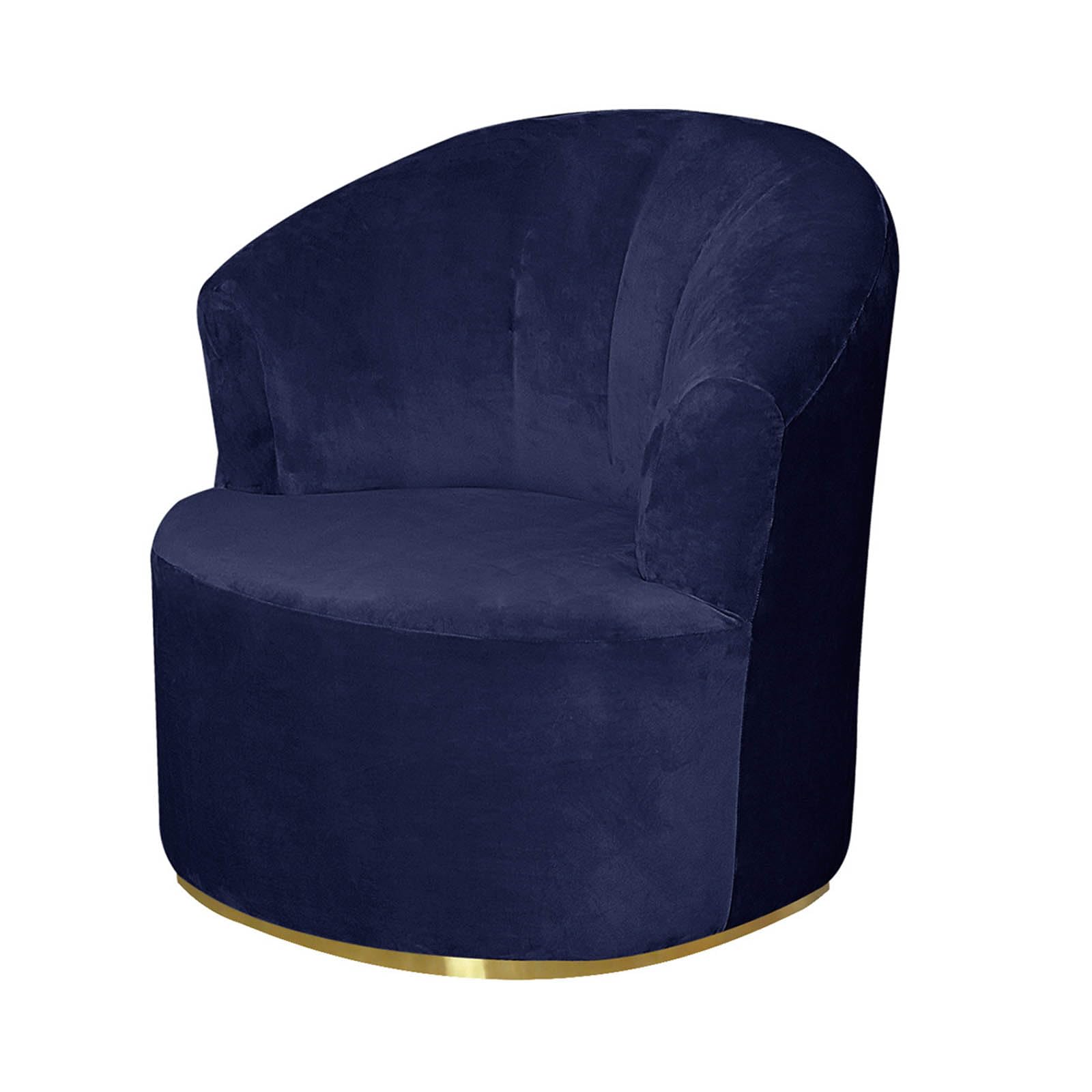 Leomix Round Club Armchair Cover, Velvet Swivel Barrel Chair slipcover, Soft Solid Swivel Accent Chair,Modern Barrel Chair Slipcover, for Living Room,E