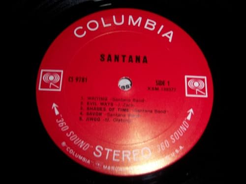 Vista 3 de Santana 1969 Columbia CS 9781 Stereo 360 Sonido VG+ VG+