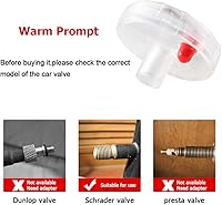 Vista 4 de KaiDengZhe Luces solares para neumáticos de automóvil, luces LED para neumáticos de automóvil, tapa de válvula de aire, luz con sensores