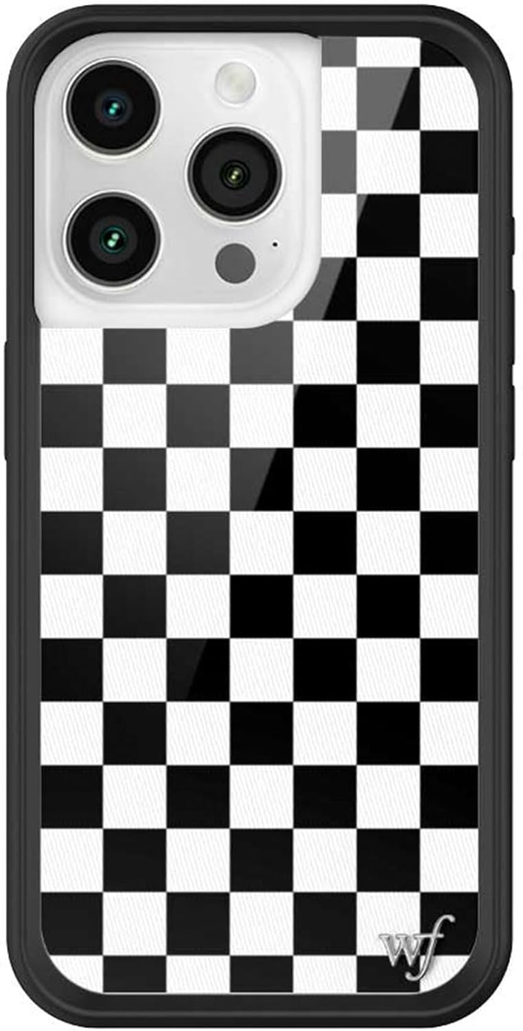 Wildflower Cases - Compatible with iPhone 15 Pro | Protective Black Bumper, 6.5ft Drop Test Certified, Women Owned Small Business | Floral Nature Pink Green Dainty Trendy Cute | Sweet Lily