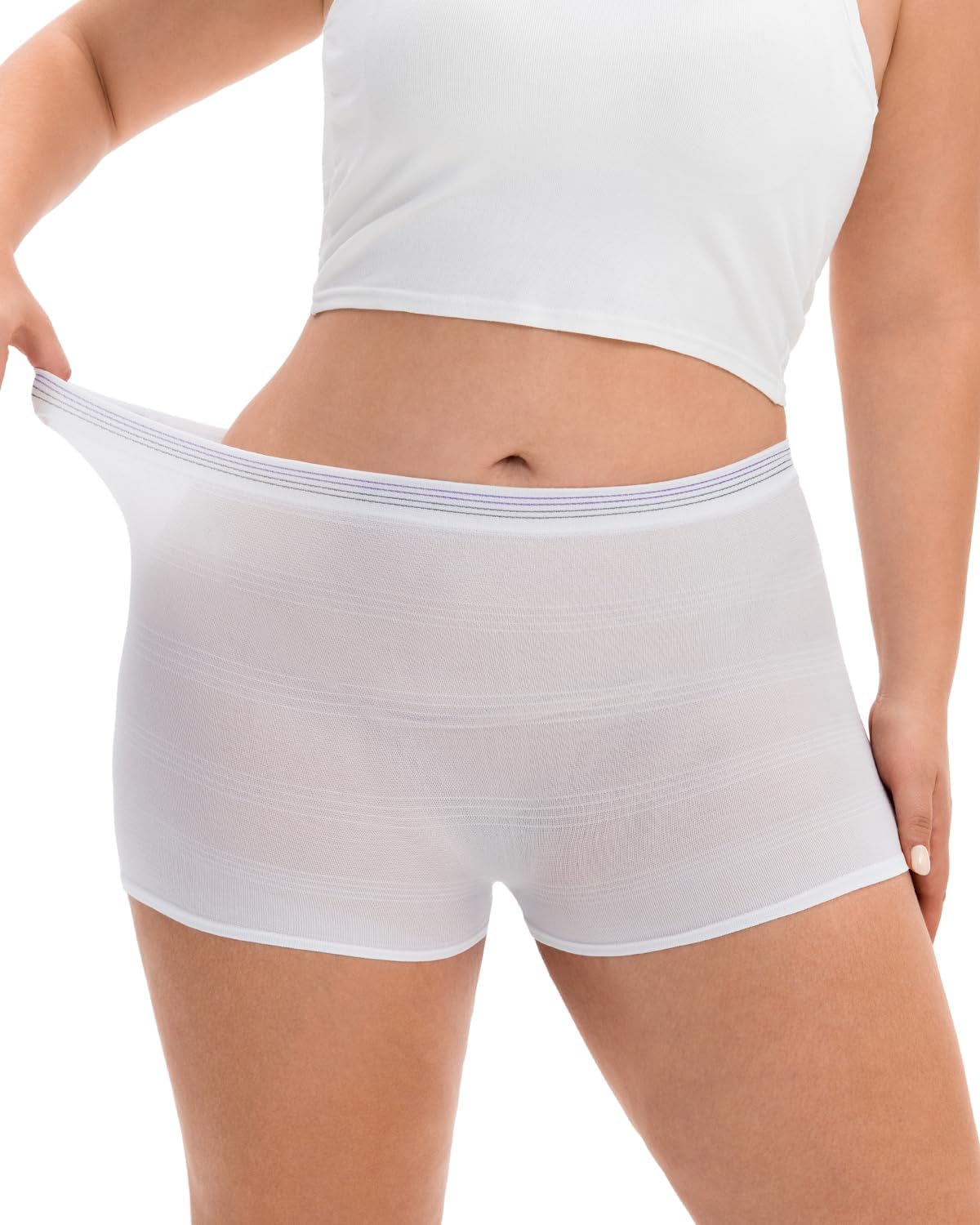 10-Pack High Waist Seamless Postpartum Panties, Washable Disposable for Women, C-Section Recovery & Incontinence
