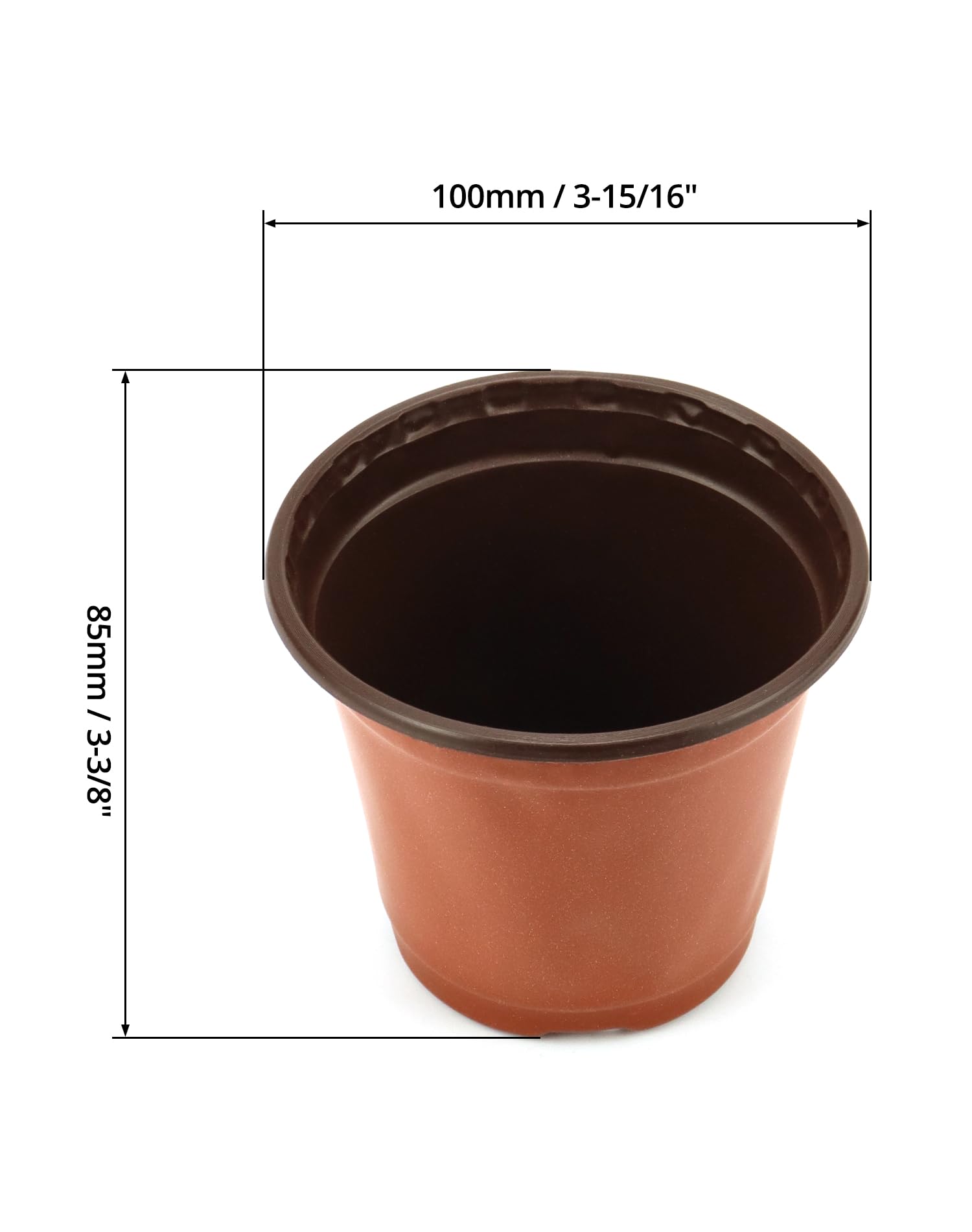 Vasi Da Coltivazione 6x6,5cm - Confezione Da 100, Fori Drenaggio, Riutilizzabili - Foto 5