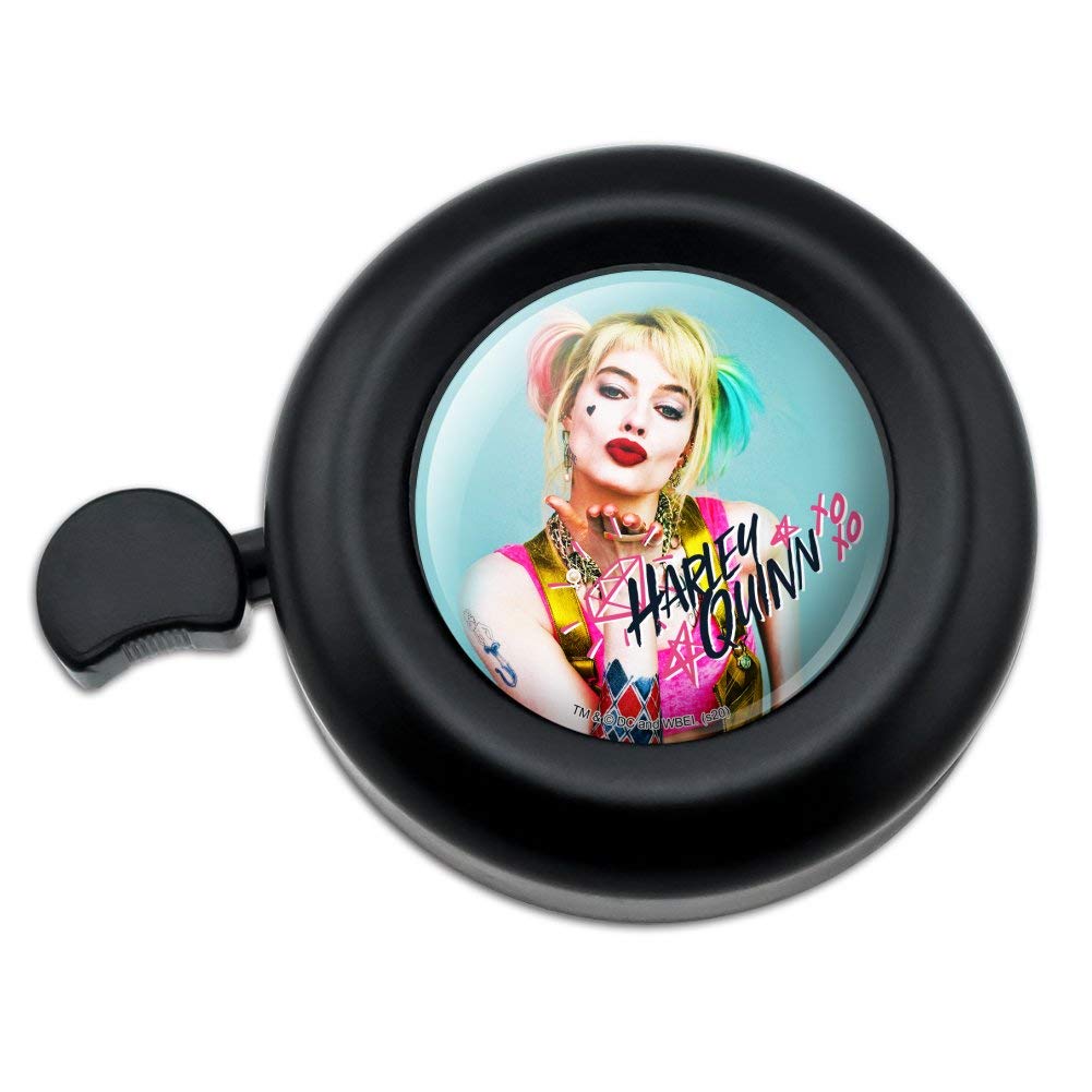 GRAPHICS & MORE Birds of Prey Harley Quinn Blowing Kisses Bicycle Handlebar Bike Bell