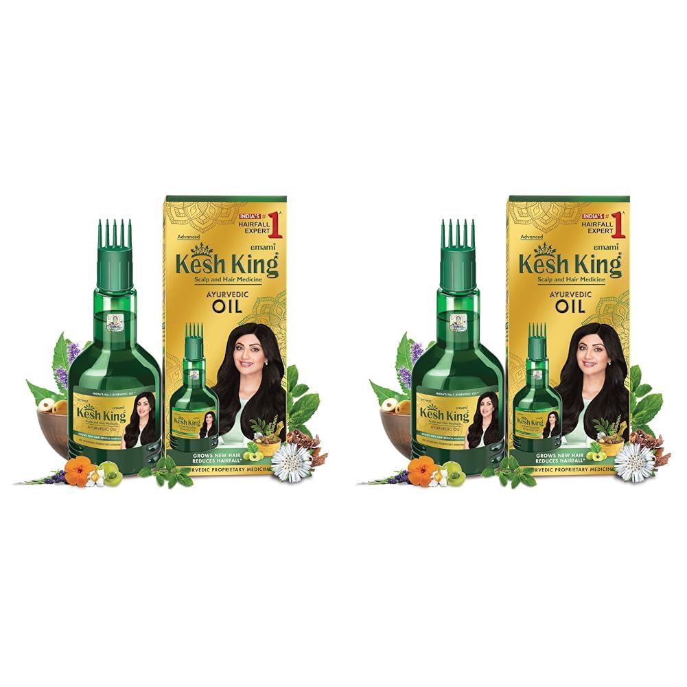 Kesh King Ayurvedic Anti Hairfall Hair Oil |21 Natural Ingredients with Bhringraja, Amla and Brahmi - 100 ml (Pack of 2)-image-24