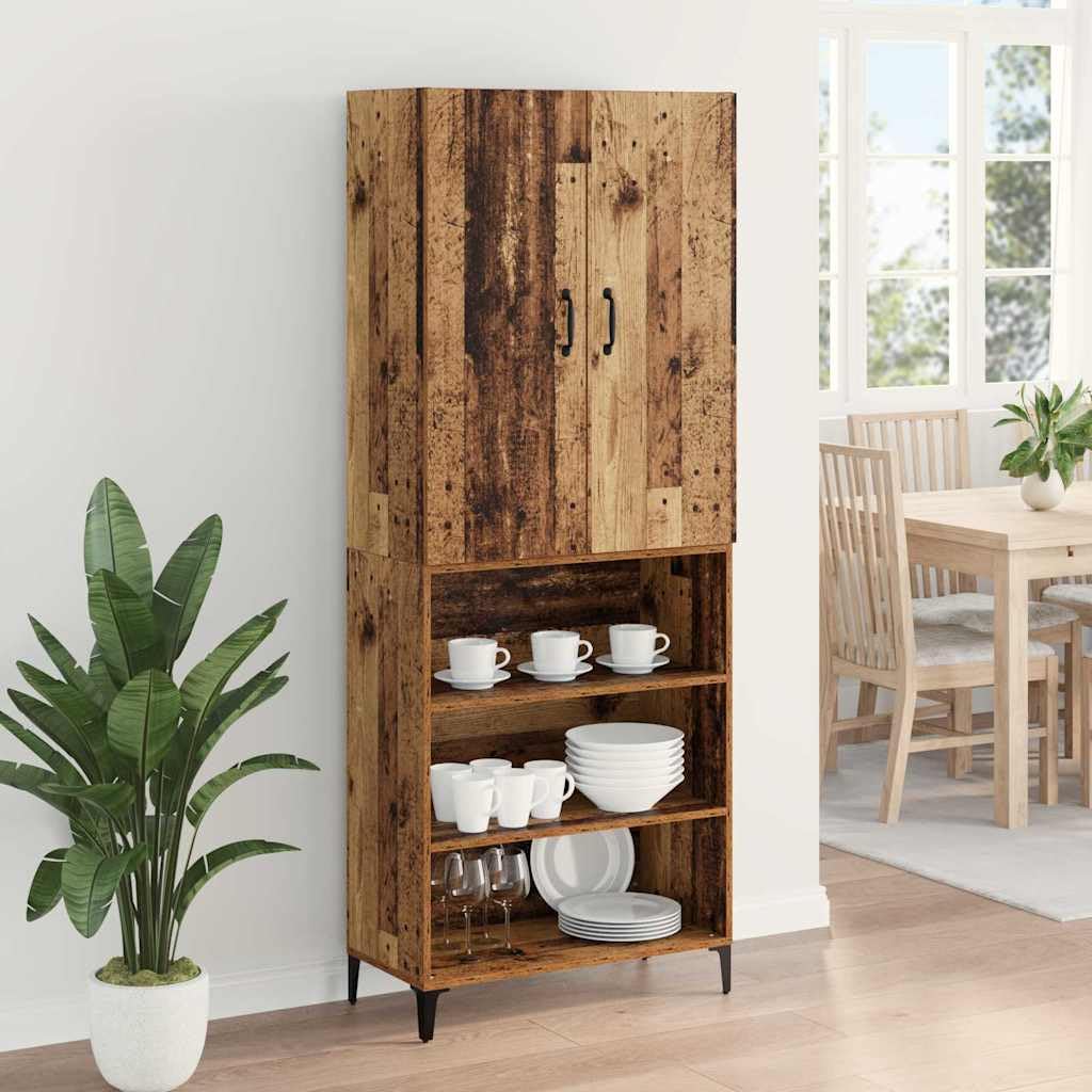 Highboard Madera 180 cm, Armario Alto 69,5 x 34 cm