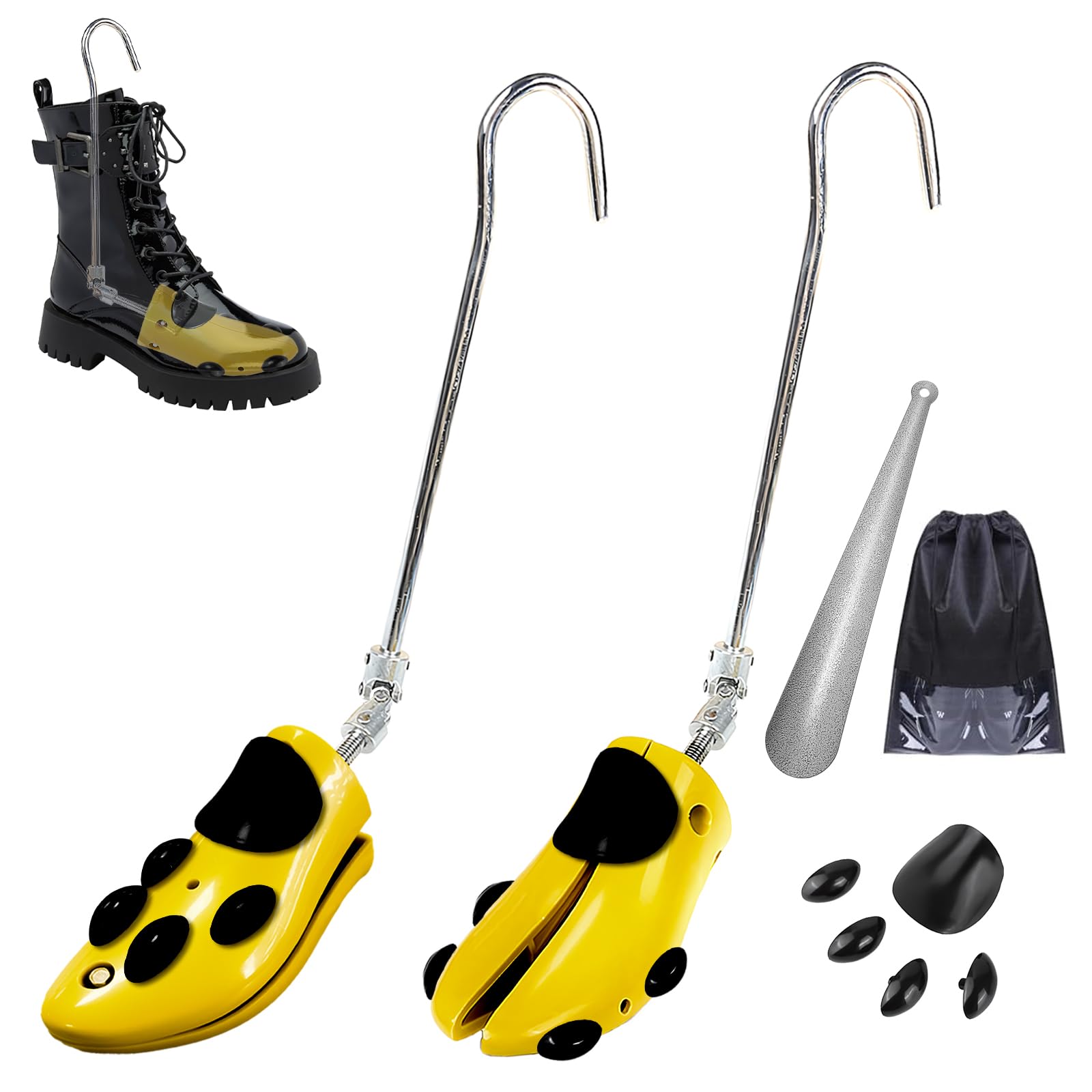 JJDPARTS Barella per stivali da cowboy, barella regolabile per stivali da donna e uomo, piedi larghi, collo del piede alto e punta larga, taglia da uomo 40-46, taglia 40-46