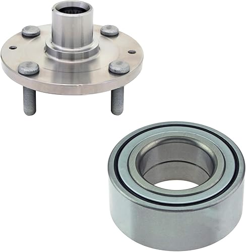 Maxfavor Juego de 2 piezas de buje de rueda delantera, rodamiento y sello de repuesto para Hyundai Elantra GLS GT Limited HatchbackSedan 2.0L l4