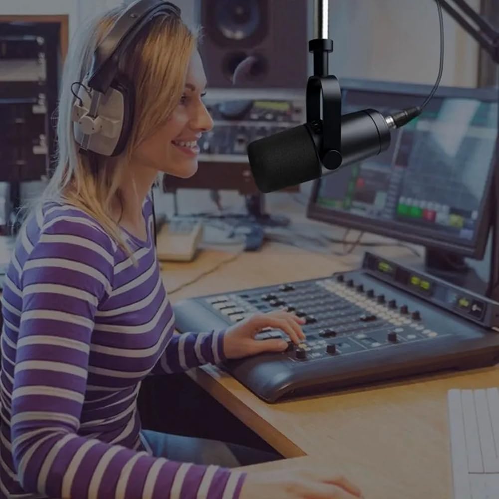 SM7B Microphone dynamique professionnel USB/XLR pour diffusion de podcast et studio d'enregistrement pour musique et discours