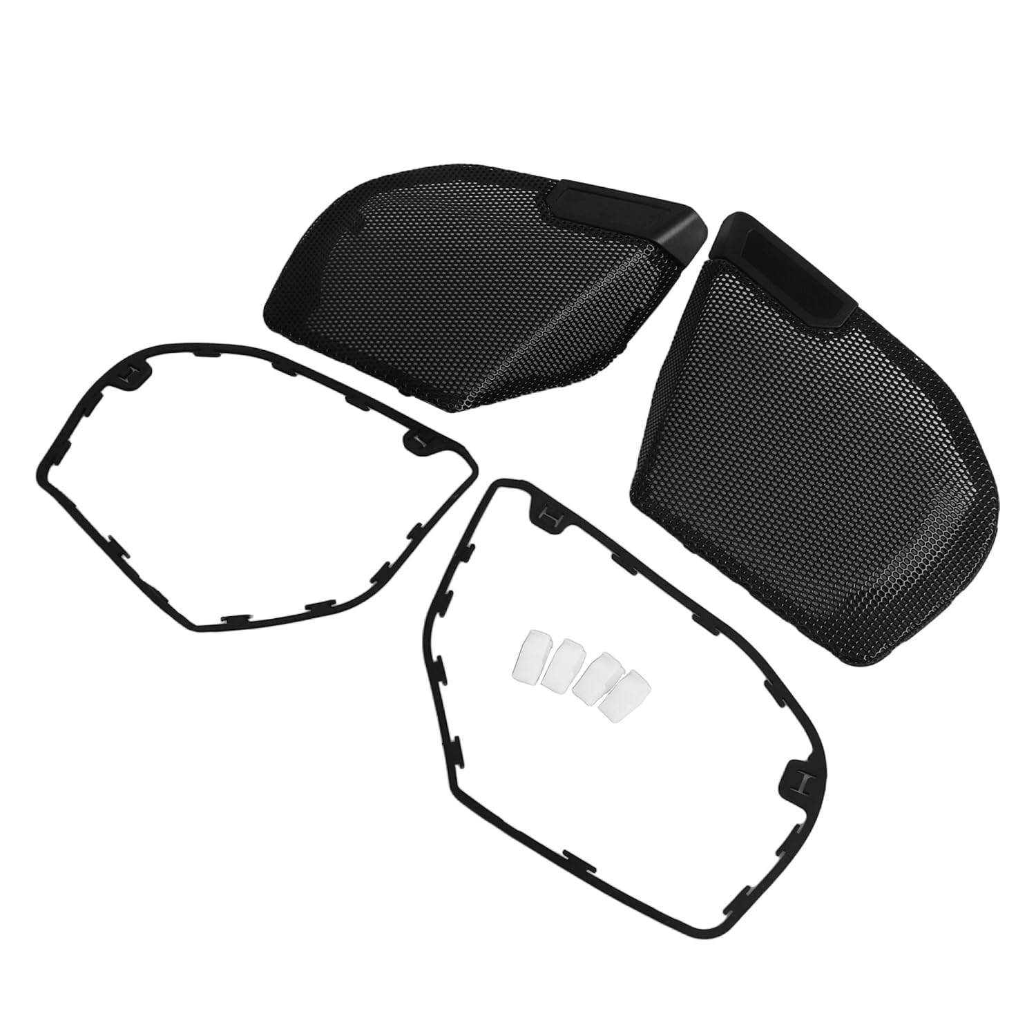 Black Front Fairing Speaker Grills Mesh Covers Fit For Harley CVO Road Glide FLTRXSE 2023-2025 CVO Road Glide ST FLTRXSTSE Road Glide FLTRX 2024-2025