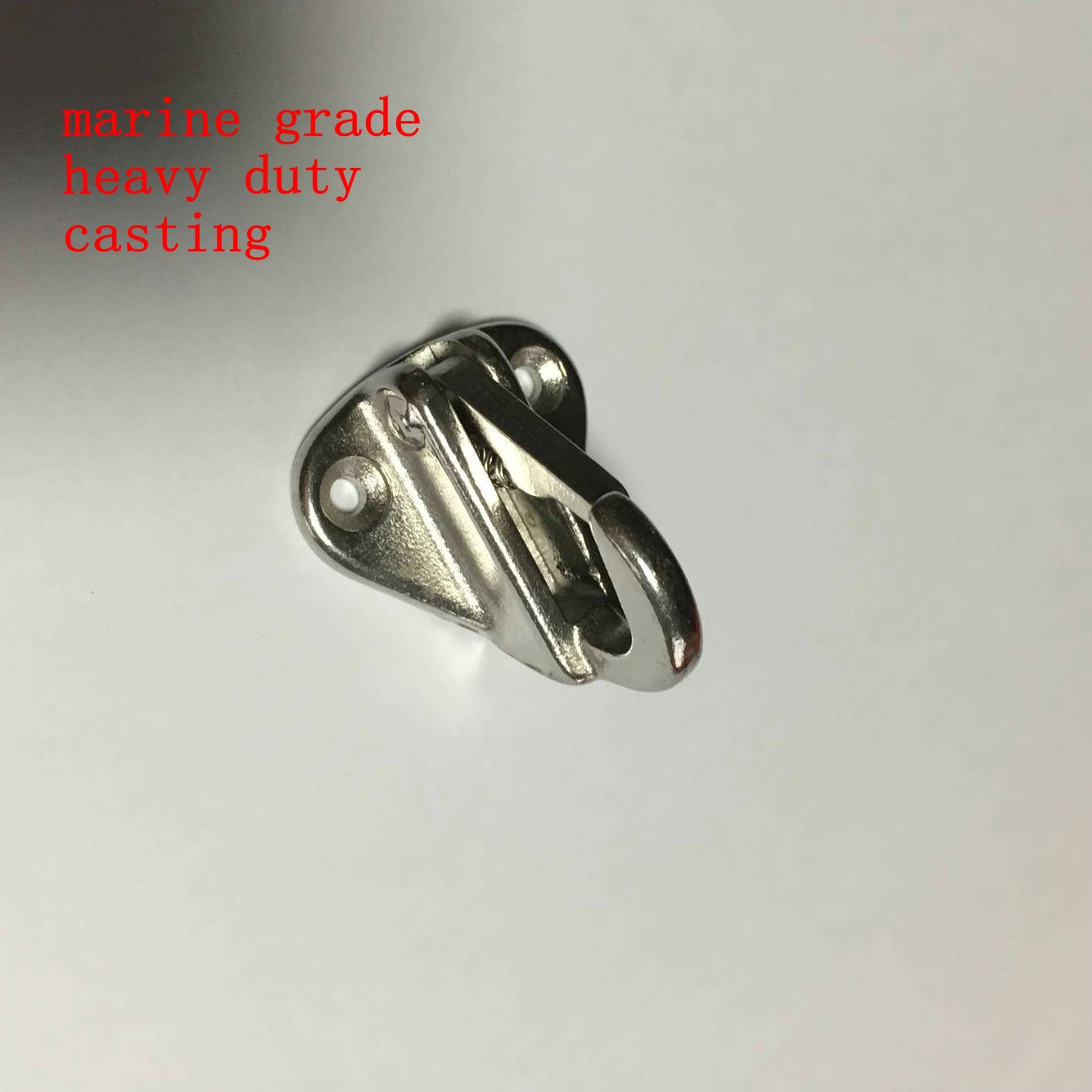 JingYi Lot De 2 Mousquetons à Ressort En Acier Inoxydable 316 De Qualité Marine Pour Bateau Longueur 35 Mm