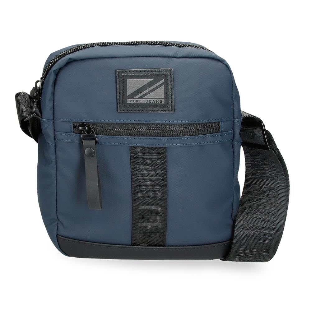 Pepe Jeans Hoxton Shoulder bag Medium Blue 17x22x6 cm Polyester, blue, One Size, Medium Crossbody Bag