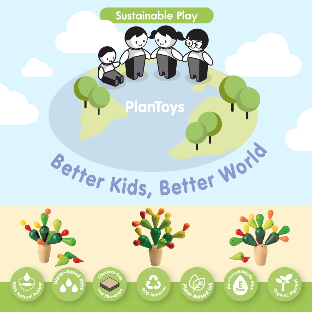 Amazon.co.jp: PLANTOYS 4101 サボテンバランスゲーム : おもちゃ