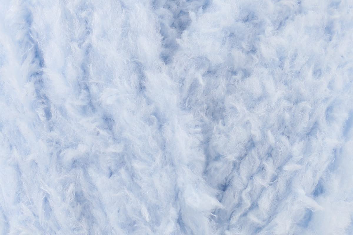 Sirdar Snuggly Snowflake Chunky Crochet Yarn, 100% Polyester Crochet Knitting Wool for Bootees, Headwear, Jackets - 50g Ball - Bath Time (207) - Single (1 Ball)