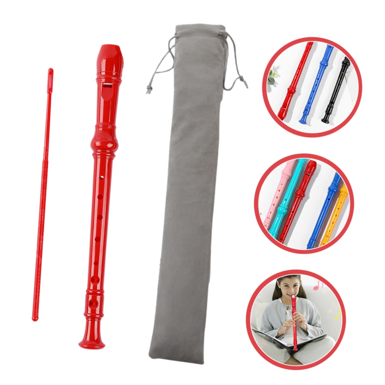 GALPADA 1Set Clarinet for Beginners Durable Abs Material Easy to Play for Classroom Music Teaching Includes Soft Bag Musical Instrument for Adults