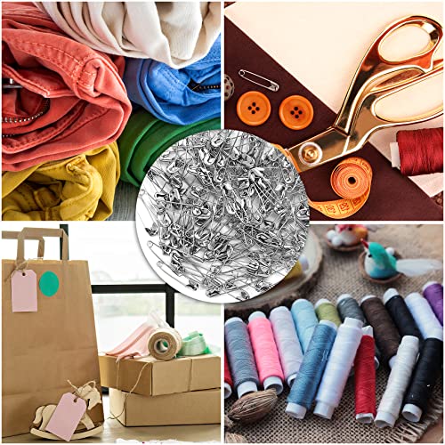 Rnitle Sicherheitsnadeln 150 Stück in 4 Verschiedenen Größen,Langlebig,Rostbeständig,Vernickelter Stahl,mit Aufbewahrungsbox für DIY Fertigkeit Herstellung und Kleidung