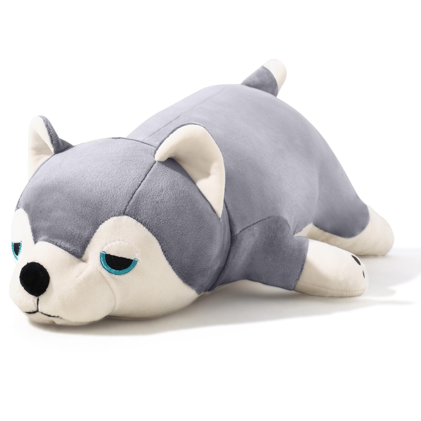 20 Inch Husky Weighted Stuffed Animals Lazy And Cute Dog