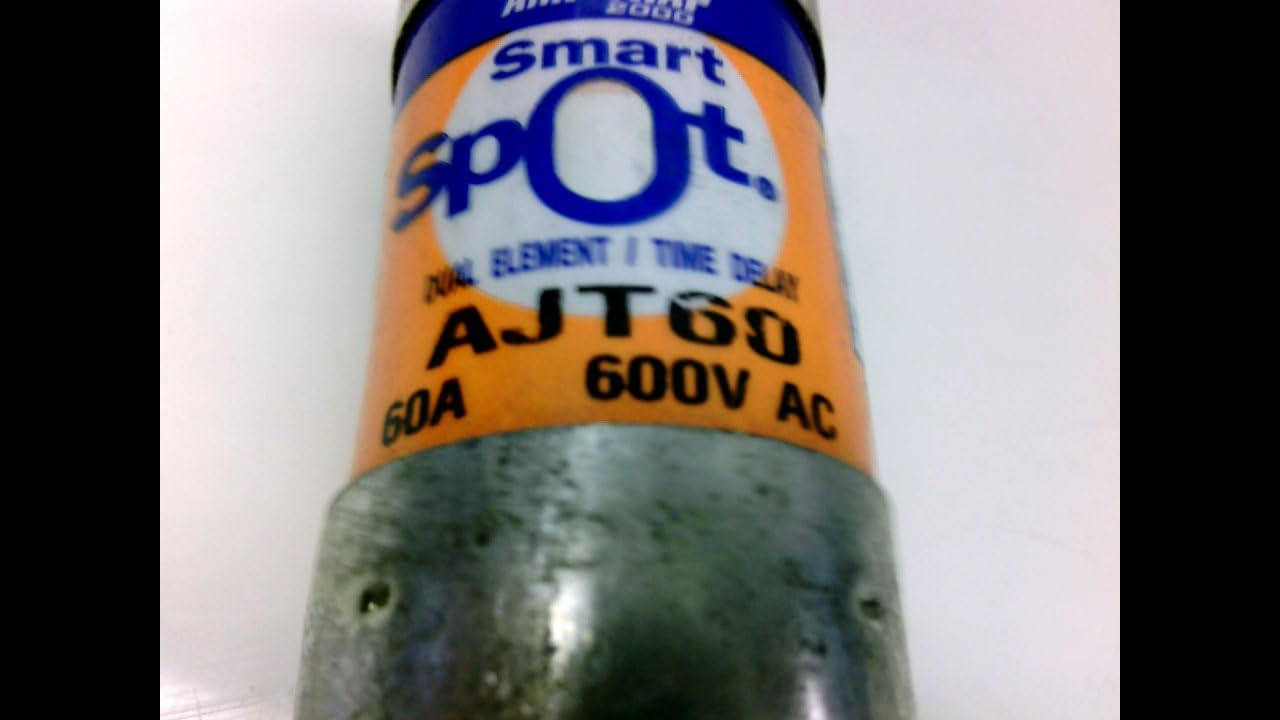 Ferraz Shawmut Ajt60 - Pack of 3 - D. Element Time Delay, 600V, 60Amp Ajt60 - Pack of 3 -