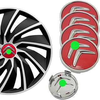 KaberMisr 2020 Car Wheel Decoration Caps, Set of 4 Car Tire Rim Caps for Front or Rear Wheel Center Hub (Straw?/?Win, Diameter 6cm, Code:6171)