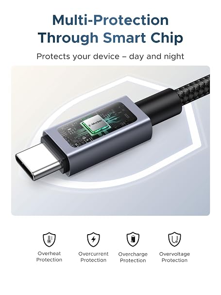 UGREEN Nexode 240W USB-C to USB-C Cable with TFT Smart Display, 6.6ft
