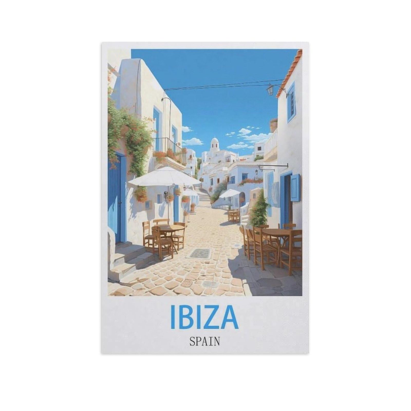 Jigsaw Puzzles for Adults 1000 Piece，Ibiza Spain，Educational Games Brain Challenge Jigsaw Puzzles for Adult Kids（75x50cm）-AI91