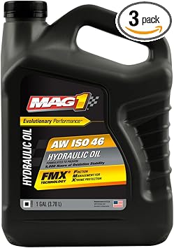 Mag 1 00466 AW ISO 46 Hydraulic Oil - 1 Gallon Pack of 3