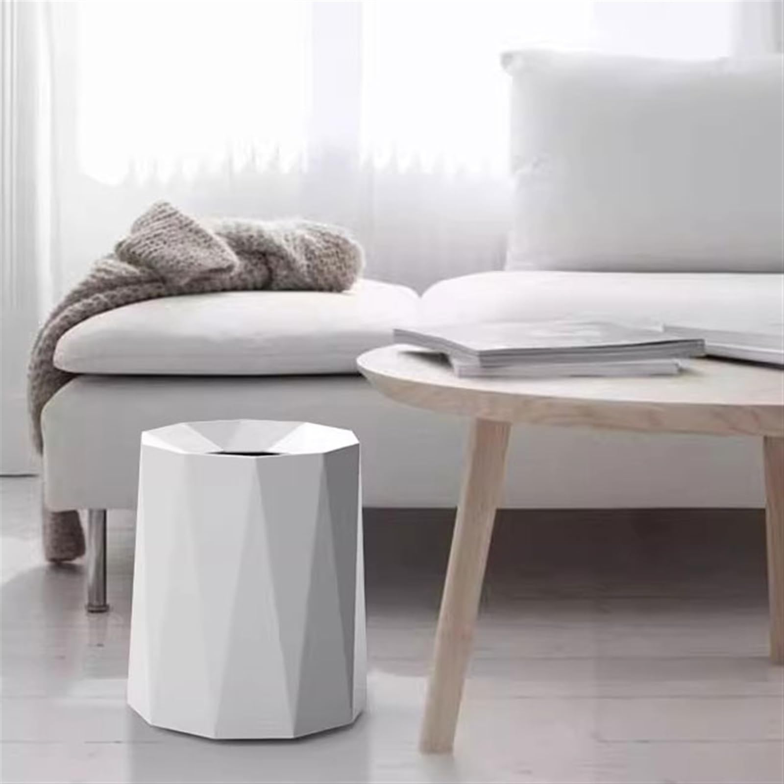 Pattumiera da bagno Pattumiera for la camera da letto di casa, soggiorno, cucina, ufficio, moderno, lusso leggero, elegante, creativo, semplice cestino for i rifiuti Bidoni della spazzatura per intern
