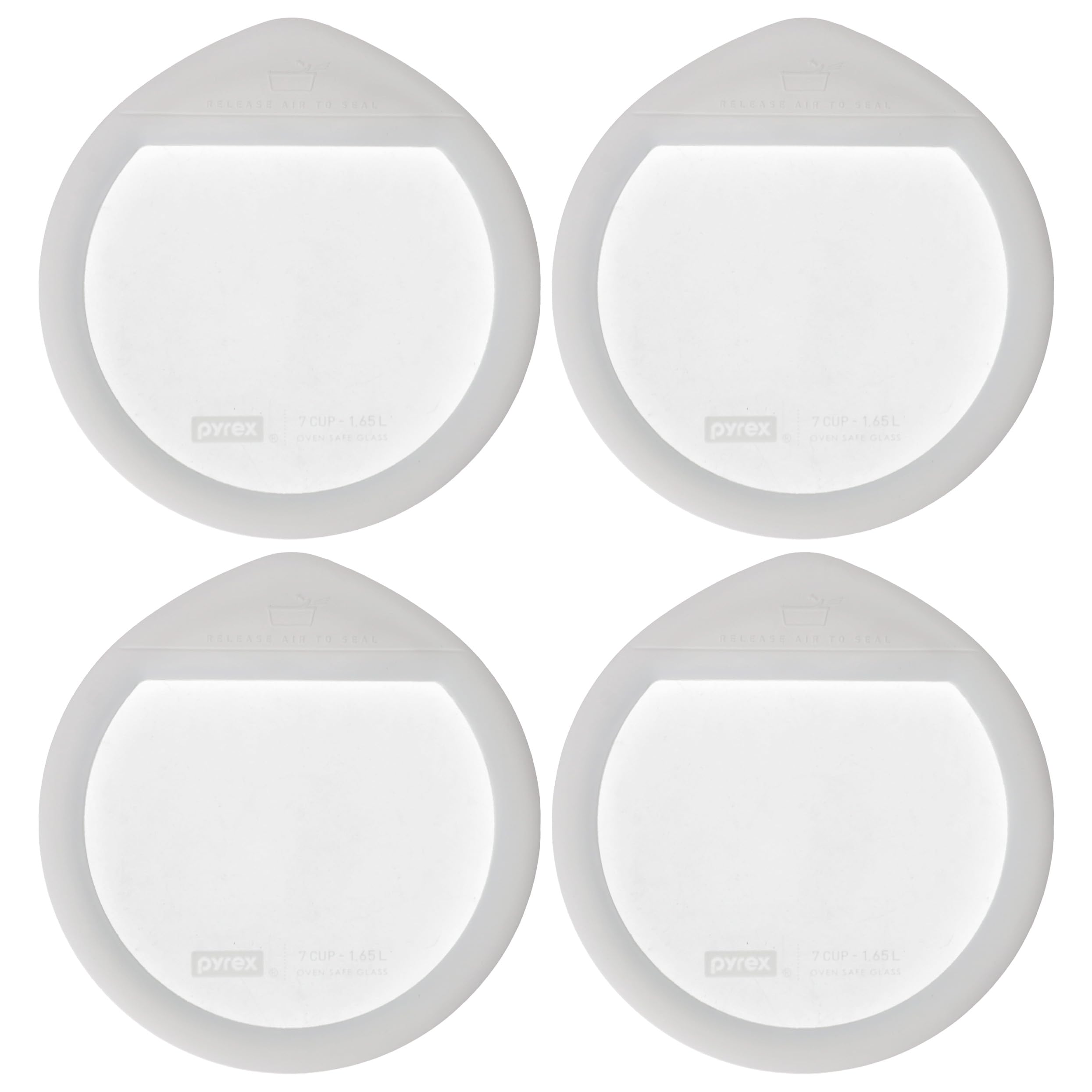 Amazon.com: Pyrex OV-7402 Ultimate 7-Cup White Silicone Rimmed