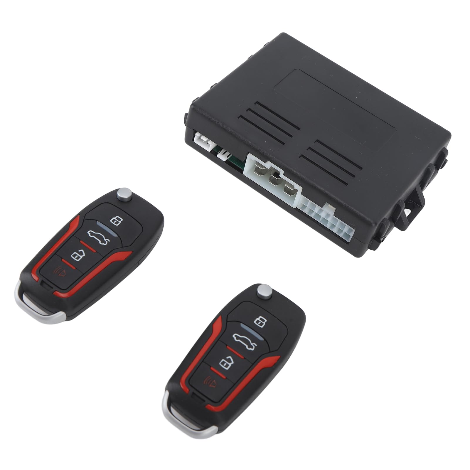 Yctze de Alarma de Seguridad para Automóvil Universal DC12V: Kit Completo de de Entrada sin Llave con Inicio de 1 Botón Antirrobo con Control Remoto Vehículo y Protección Mejorados
