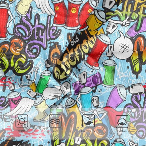 Little Girls' Soft Cotton Underwear Kids Breathable Comfort Graffiti Art Panties Briefs Toddler3