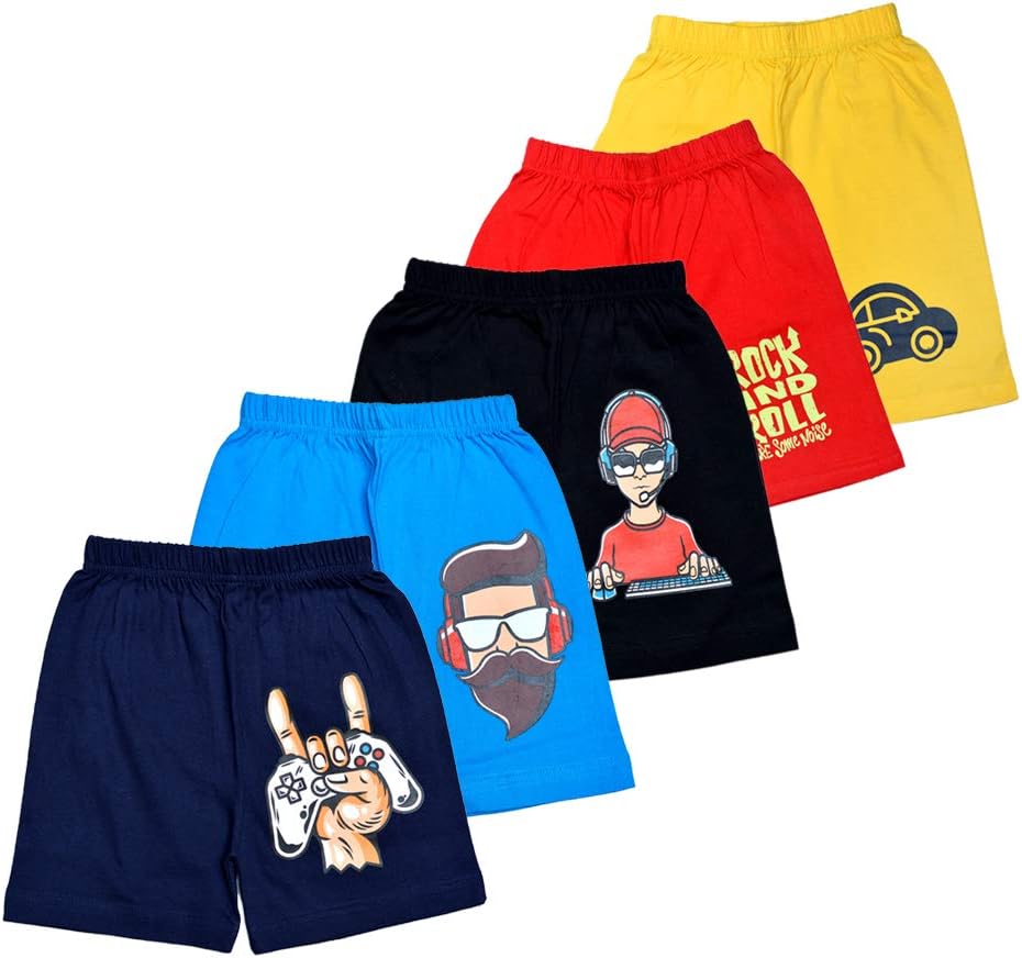 T2F Boy's Shorts (Pack of 5)
