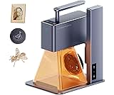 LaserPecker LP2 Grabadora Láser Portátil Luz Azul Semiconductora de 450 nm, Velocidad 600mm/s, Precisión 0,05mm para Madera, cuero, acrílico, etc. 100+ Material