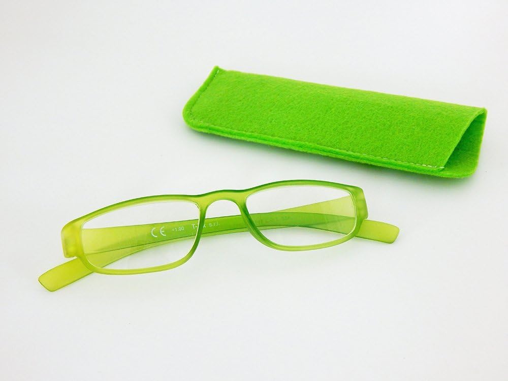 ilite Men's and Women's Reading Glasses, Unisex, Lightweight, Durable with Comfortable Flexible Eyeglass Frames (3.0X, Emerald Green)