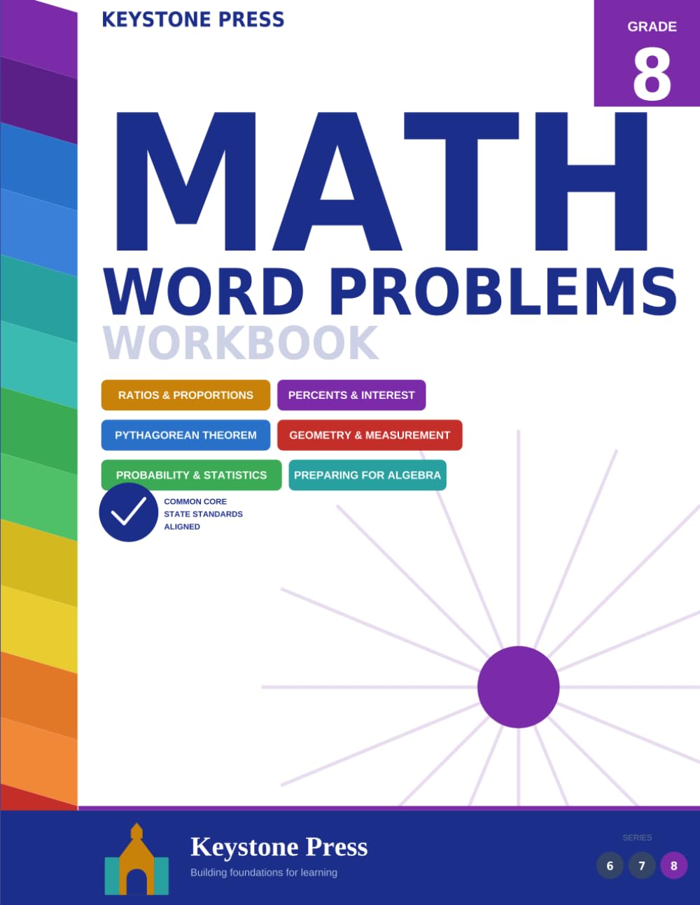 Math Workbook Word Problems: Grade 8