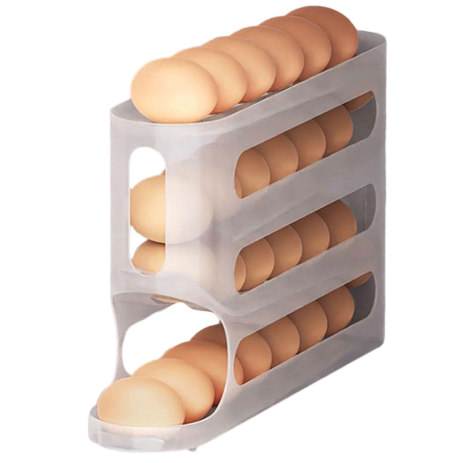 Space Efficient Eggs Rack with Clear View and Sturdy Structure Fridge Organizers Ideal for Busy Families Eggs Holder