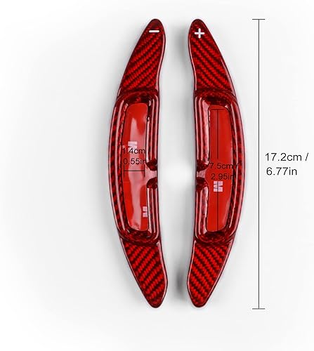 Miniatura 31 de AIRSPEED Car Steering Wheel Paddles Carbon Fiber Steering Wheel Shift Paddle Extended Shifter Trim Cover Accessories for Porsche 911 Carrera 991