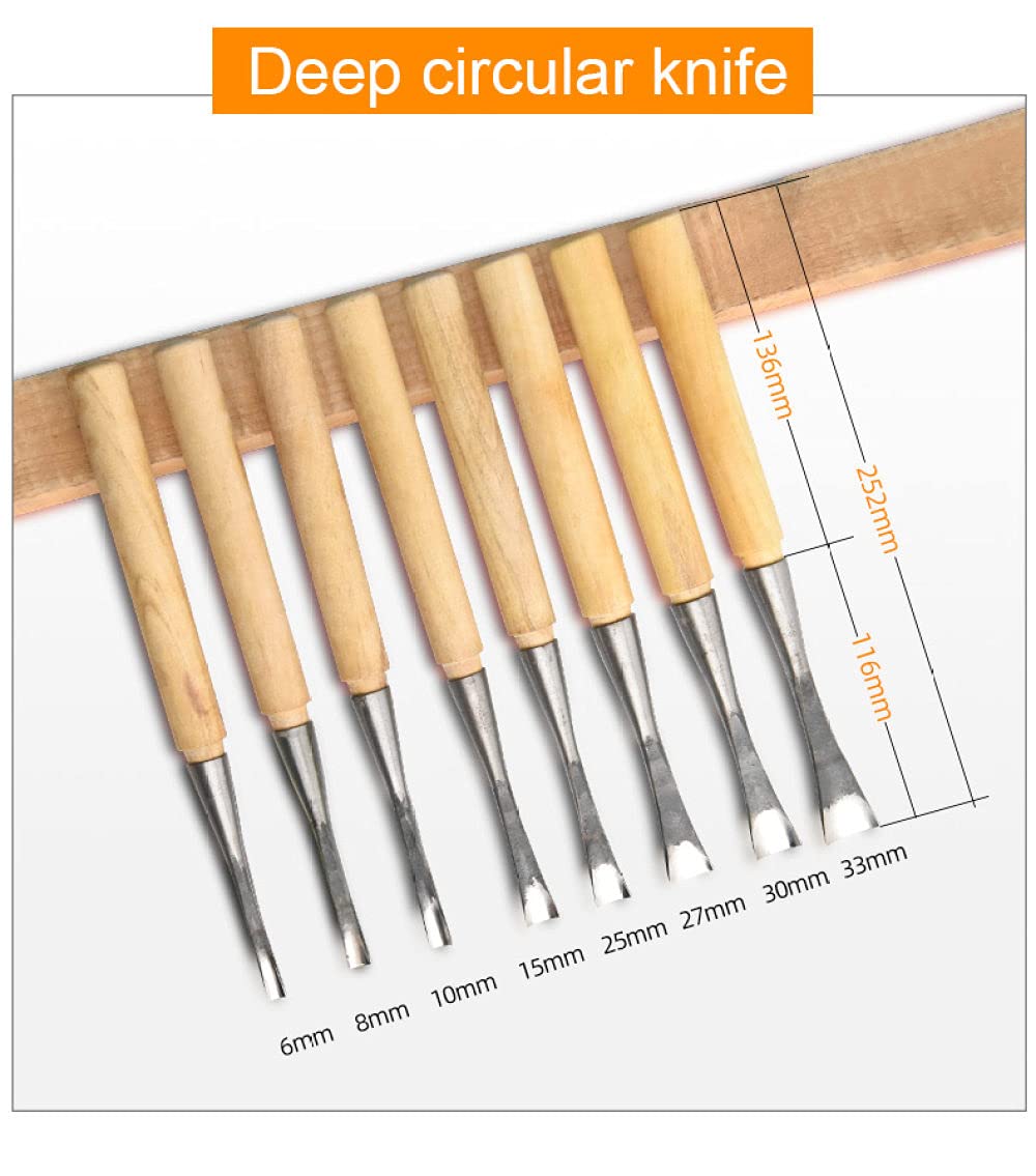 31 piezas de cuchillo de tallado profesional sello de madera DIY cuchillo de cincel de mano herramientas de artesanía conjunto de herramientas de escultura de cincel de tallado, como se muestra