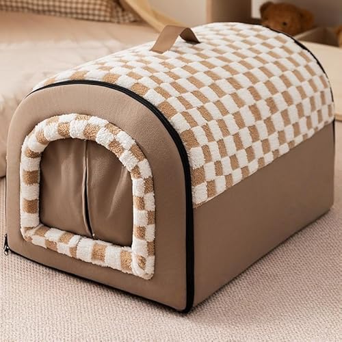 LIVIA ペットハウス ペットベッド ドーム型 XL 猫 犬 2way 小/中/大型犬 ,室内用 洗える 可愛い 猫ハウス 犬ハウス 猫ベッド 犬ベッド ドーム型 冬用 夏用 通年 寒さ対策 おしゃれ 犬小屋 ペットソファ ふわふわ クッション付き 暖か