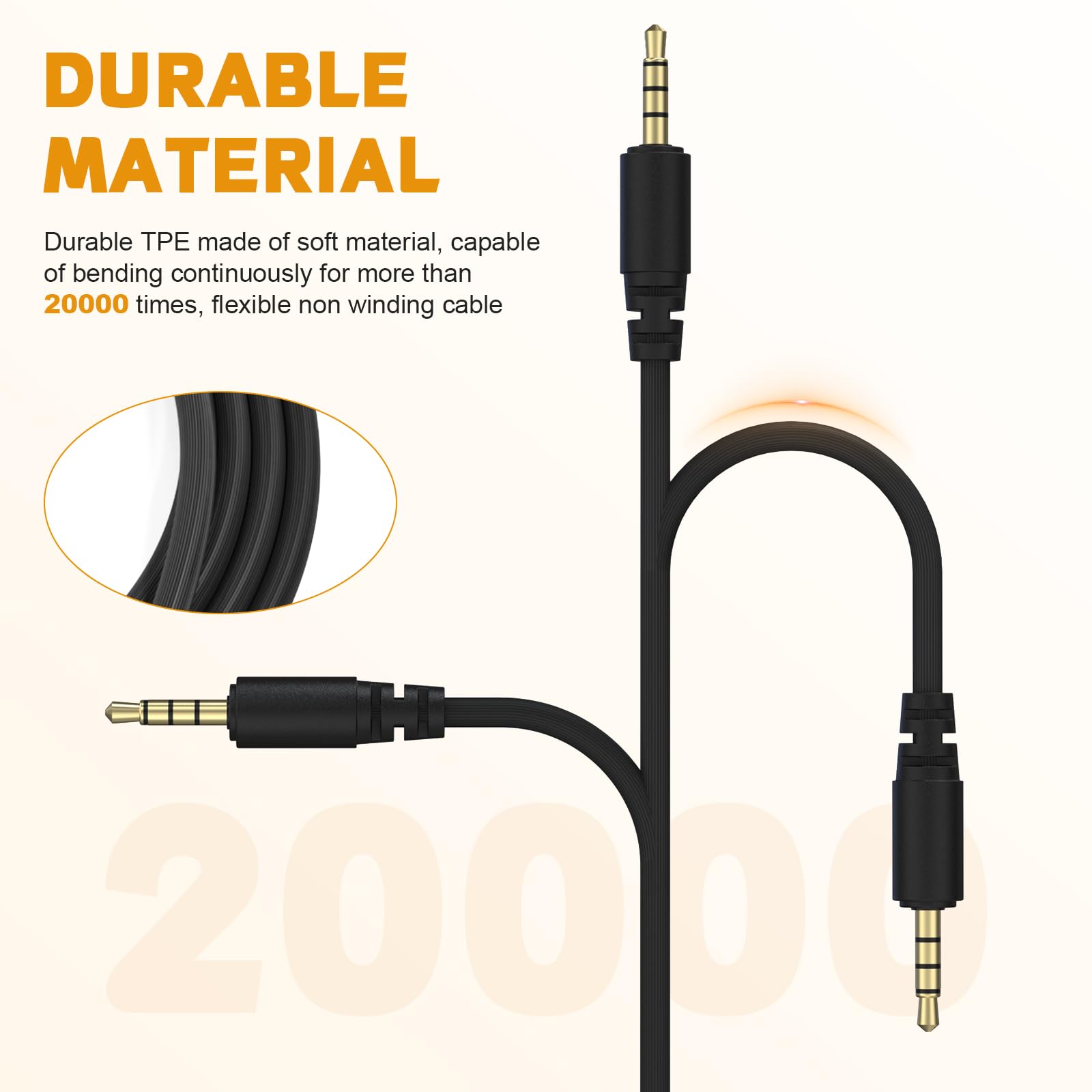 Amazon.com: 3.5mm Audio Cable 90° Stereo Aux Cord Compatible with