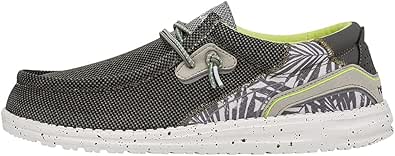 Hey Dude Men's Wally Hawk Wool Dark Grey | Mens Shoes | Men's Lace Up Loafers | Comfortable and Lightweight