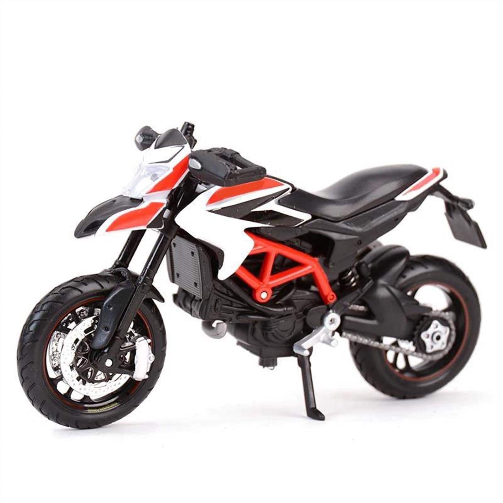 MAKUTU Modello di Moto in Scala Modello di Moto Die Cast Veicoli da Collezione Hobby Giocattoli Regalo di Compleanno 1:18 per Ducati Hypermotard Sp 2013