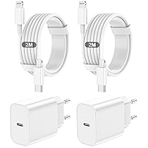 Caricatore per IPhone,2 Pack Caricabatterie USB C Rapido Alimentatore Presa With 2Pack 2M USB C- Lightning Spina Per IPhone 14, 13, 12, 11, Pro, Pro Max, XS, XR, X, SEPad, Adattatore Caricabatteria Veloce